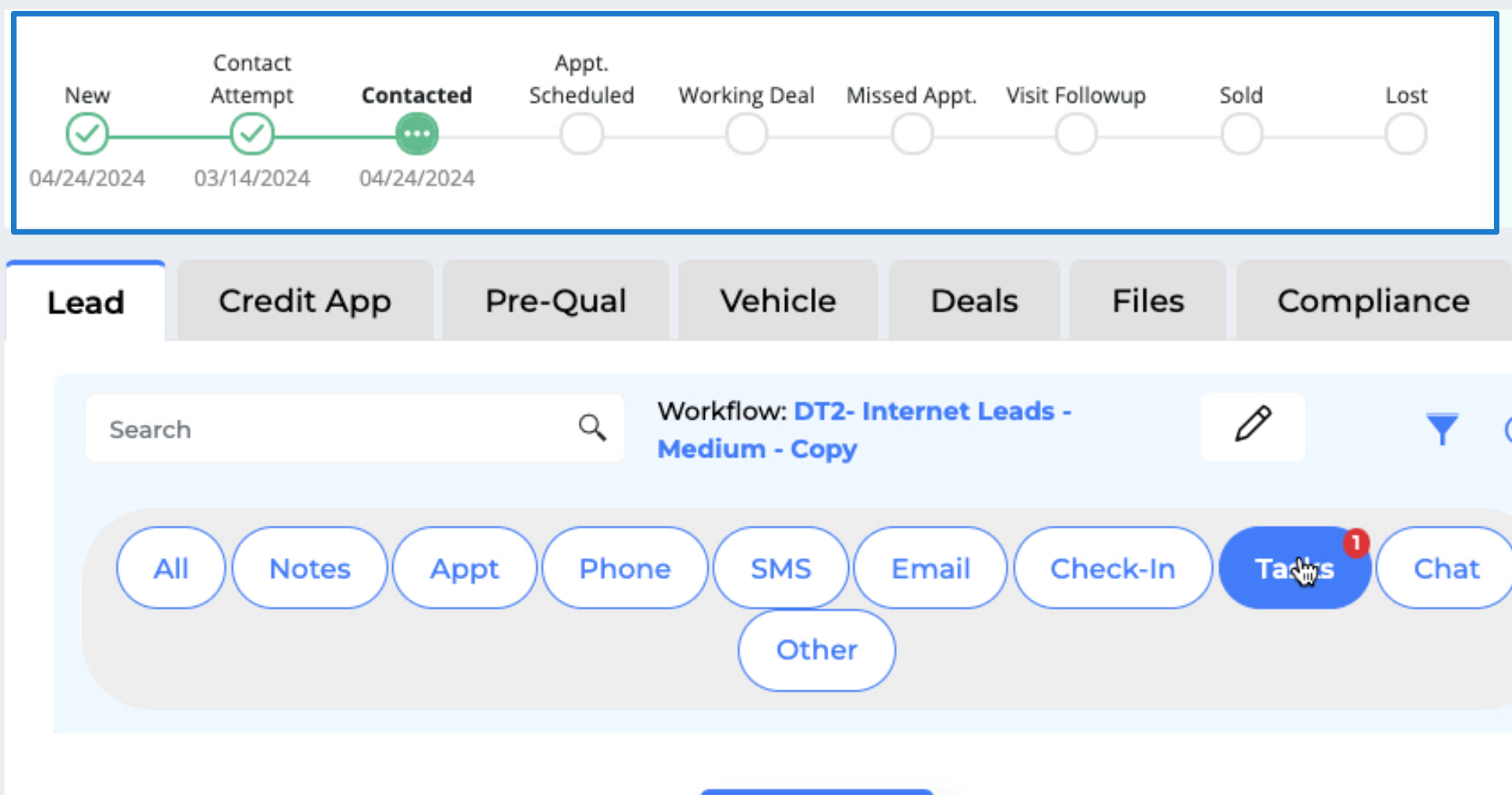 Sales Cycle in Lead