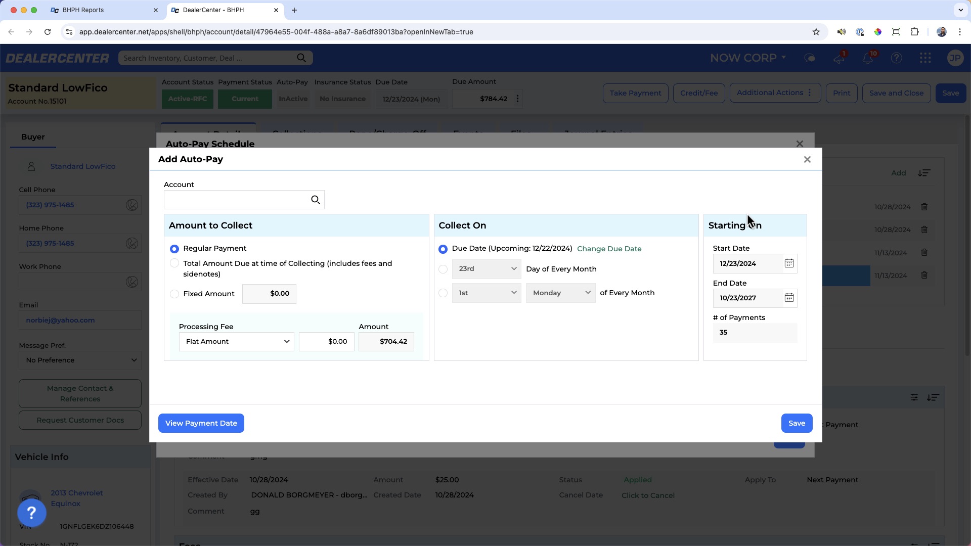 Auto-Pay Setup