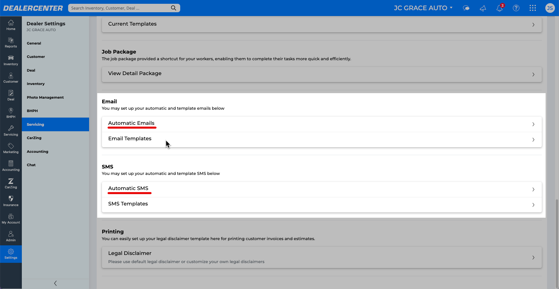 Servicing Settings - Email and SMS.png