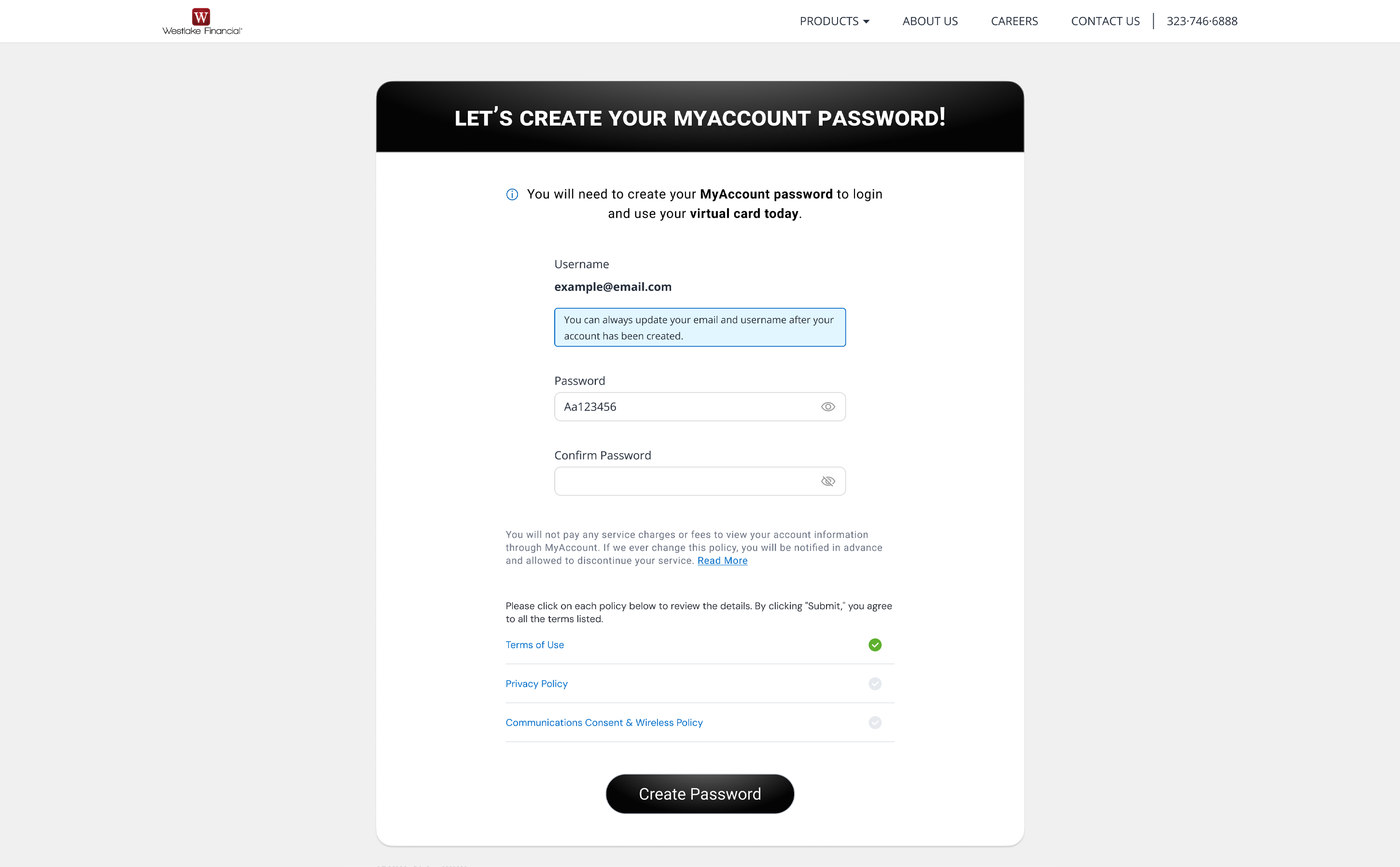 WF Credit Card - Customer Application Process 10 - Create Password.png